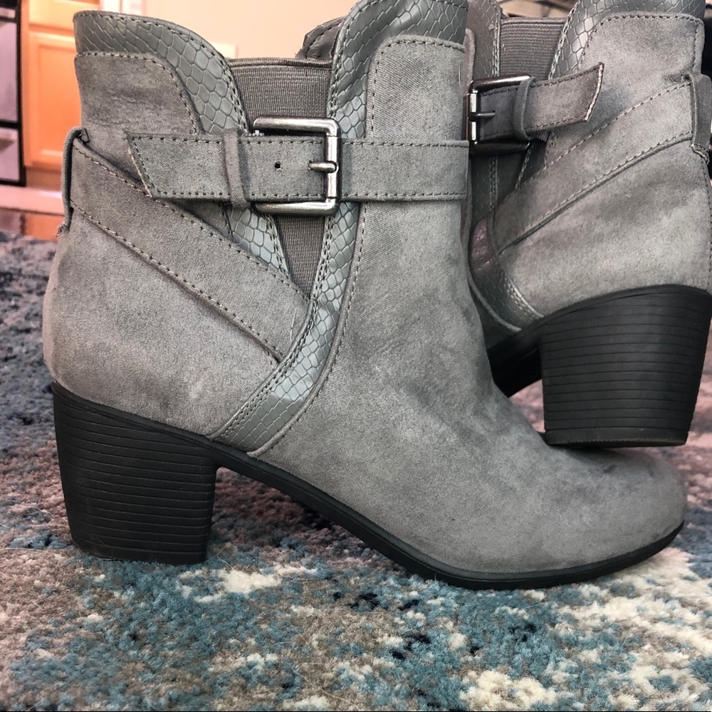 Faux Suede Ankle Boots - Croft&Barrow